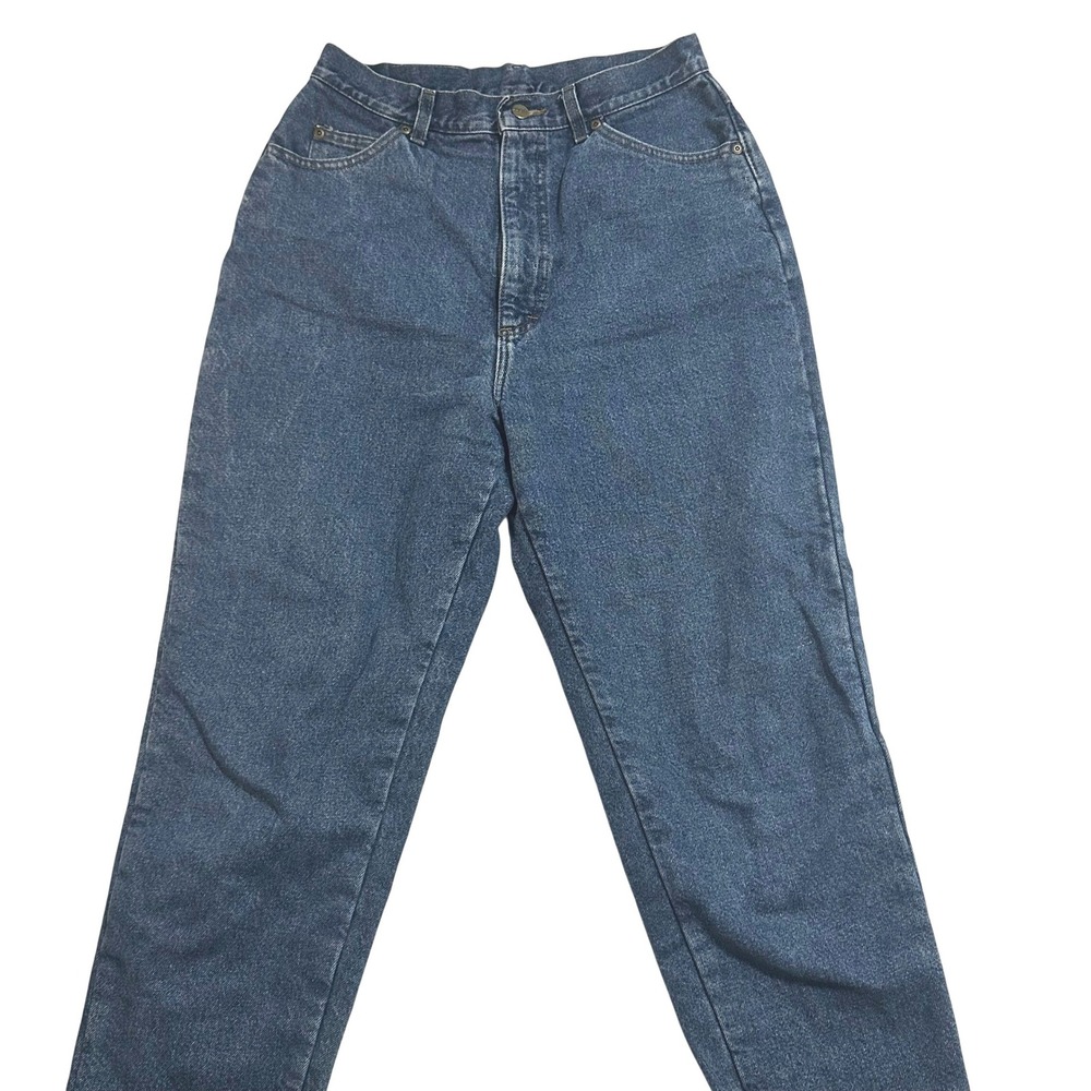 Vintage LL Bean Denim‎ Mom Jean Plaid Lined Winter Straight Leg 30W 30L Cabin